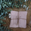 Cotons Mini fleurs rose