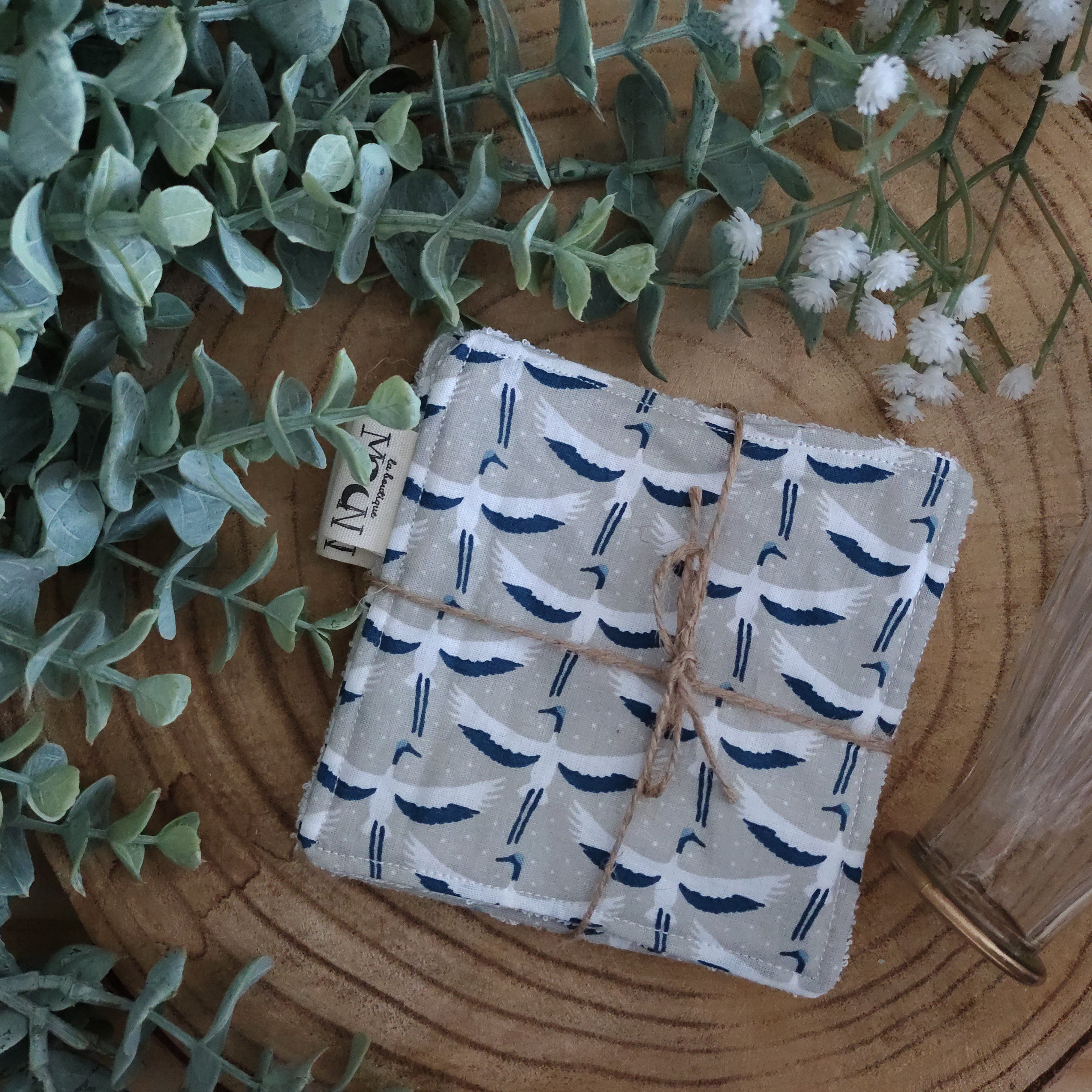 Cotons Mouette bleu